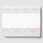 Elegant Pink Lace 50. Geburtstagsparty Gästebuch (Rückseite)