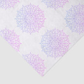 Elegant Pink Lila Boho Ombre Mandala Decoupage Seidenpapier (Ausschnitt)