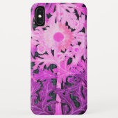 ELEGANT PINK LILA DAISY Floral Blätter Case-Mate iPhone Hülle (Rückseite)