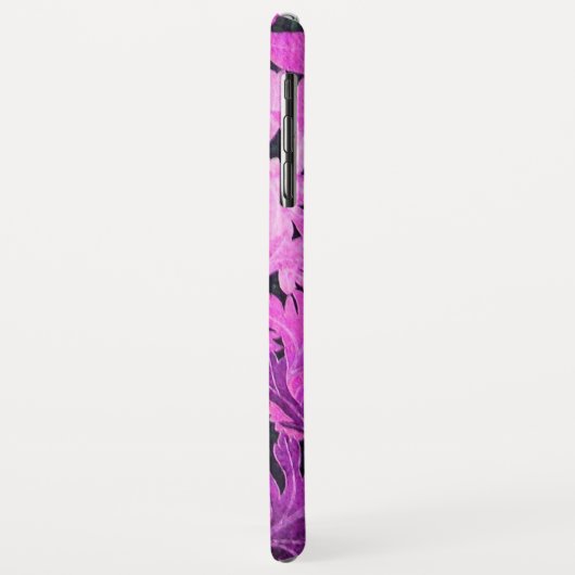 ELEGANT PINK LILA DAISY Floral Blätter Case-Mate iPhone Hülle (Hinten/Links)