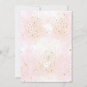 Elegant Pink Little Pumpkin Sweet Girl Baby Shower Einladung (Rückseite)