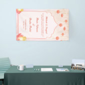 Elegant Pink Lotus Lanterns Mehndi Sangeet Banner (Messeveranstaltung)
