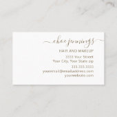 Elegant Pink Marble Agate Visitenkarte (Rückseite)