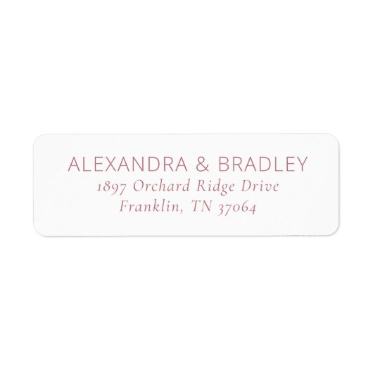 Elegant Pink Minimalist Typographic (Vorne)