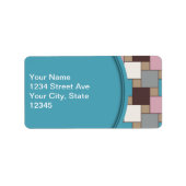 Elegant Pink Nectar Adressaufkleber (Vorne)