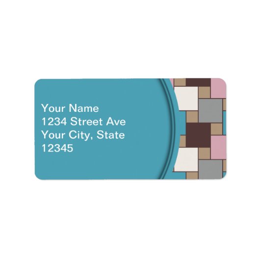 Elegant Pink Nectar Adressaufkleber (Vorne)