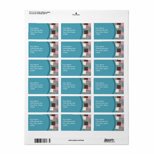 Elegant Pink Nectar Adressaufkleber (Vorne)