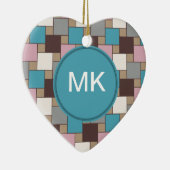 Elegant Pink Nectar Keramik Ornament (Rechts)