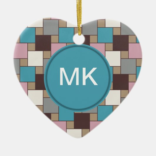 Elegant Pink Nectar Keramik Ornament (Vorne)