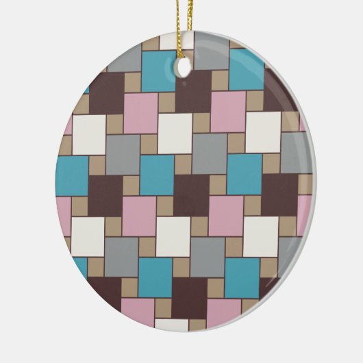 Elegant Pink Nectar Keramikornament (Links)