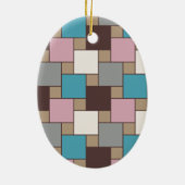 Elegant Pink Nectar Keramikornament (Hinten)