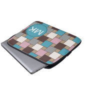 Elegant Pink Nectar Laptopschutzhülle (Vorne Knopf)