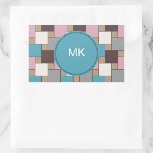 Elegant Pink Nectar Rechteckiger Aufkleber (Tasche)