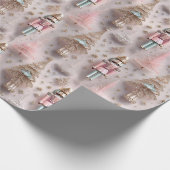 Elegant Pink Nutcracker Geschenkpapier (Ecke)