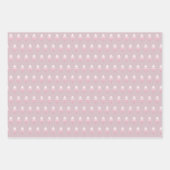 Elegant Pink Ombre Christmas Tree Muster Geschenkpapier Set (Vorderseite 3)
