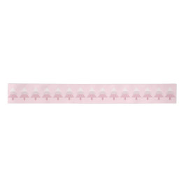 Elegant Pink Ombre Christmas Tree Muster Satinband