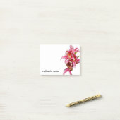 Elegant Pink Oriental Lilies Post-it Klebezettel (Auf Schreibtisch)