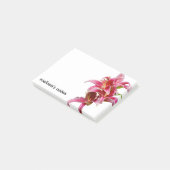 Elegant Pink Oriental Lilies Post-it Klebezettel (angewinkelt)