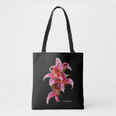 Elegant Pink Oriental Lilies Tasche (Vorderseite)