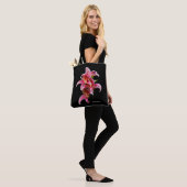 Elegant Pink Oriental Lilies Tasche (Am Model)