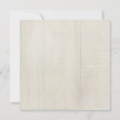 Elegant Pink Peony Floral Greenery Rustikales Holz Einladung (Rückseite)