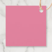 Elegant Pink Peony Florals Vielen Dank Geschenkanhänger (Rückseite)