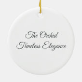 Elegant Pink Phalaenopsis Orchid Ceramic Ornament (Hinten)