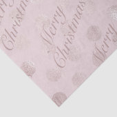 Elegant Pink Polka Dot Frohe Weihnachten Seidenpapier (Detail)