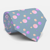 Elegant Pink Polka Dots Krawatte (Gerollt)