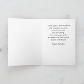 Elegant Pink, Purple & Gold Birthday Cake Karte (Innenseite)