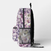 Elegant pink purple watercolor hydrangeas  bedruckter rucksack (Rechts)