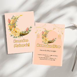 Elegant Pink Ramadan Iftar Einladung