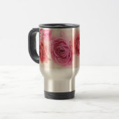 Elegant pink Ranunculus Reisebecher (Vorderseite Links)