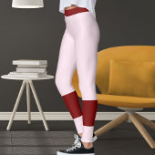 Elegant Pink Red Valentine's Day Girlfriend Gift  Leggings