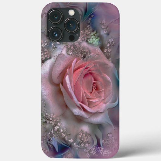 Elegant Pink Rose Case-Mate iPhone Case (Rückseite)