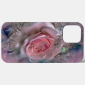 Elegant Pink Rose Case-Mate iPhone Case (Rückseite (Horizontal))