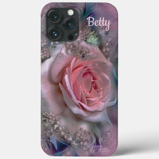 Elegant Pink Rose Case-Mate iPhone Case (Rückseite)