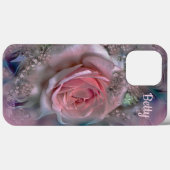 Elegant Pink Rose Case-Mate iPhone Case (Rückseite (Horizontal))