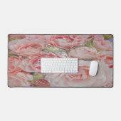 Elegant Pink Roses - Desk Mat Schreibtischunterlage (Tastatur & Maus)