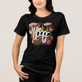 Elegant Pink Roses Hope Typography Tri-Blend Shirt