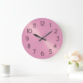 Elegant Pink Sheen Große Wanduhr (Zuhause)