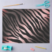 Elegant Pink Silver Tiger Seidenpapier (Basteln)