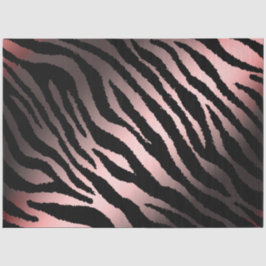 Elegant Pink Silver Tiger Seidenpapier