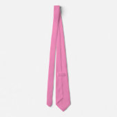 Elegant Pink Solid Groom Gift Krawatte (Rückseite)