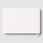 Elegant Pink Striped Minimalist Gästebuch (Rückseite)