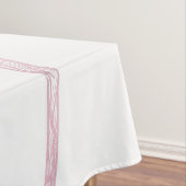 Elegant Pink Sun Moon Doodle Mandala White Design Tischdecke (Beispiel)