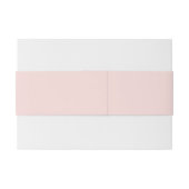 Elegant Pink Tulips Bouquet Wedding Einladungsbanderole (Rückseitenbeispiel)