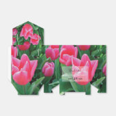 Elegant Pink Tulips Wedding Geschenkschachtel (Ungefaltet)