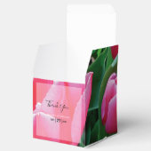 Elegant Pink Tulips Wedding Geschenkschachtel (Geöffnet)