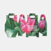 Elegant Pink Tulips Wedding Geschenkschachtel (Ungefaltet)
